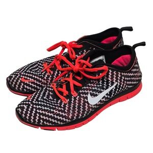 Nike Free 5.0 TR Fit 4 Womens‎ Running Training Shoes Sz 7.5 Orange Black Narrow